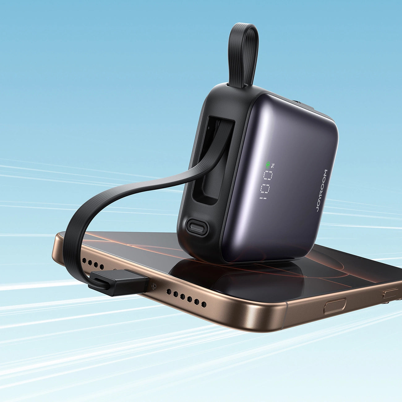 Vanjska baterija Joyroom JR-PBF27, 10000mAh, 22.5W, PD, 1 x Lightning - 2 x USB-C, Crna