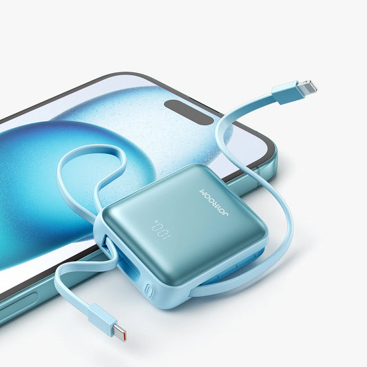 Vanjska baterija Joyroom JR-PBF27, 10000mAh, 22.5W, PD, 1 x Lightning - 2 x USB-C, Plava