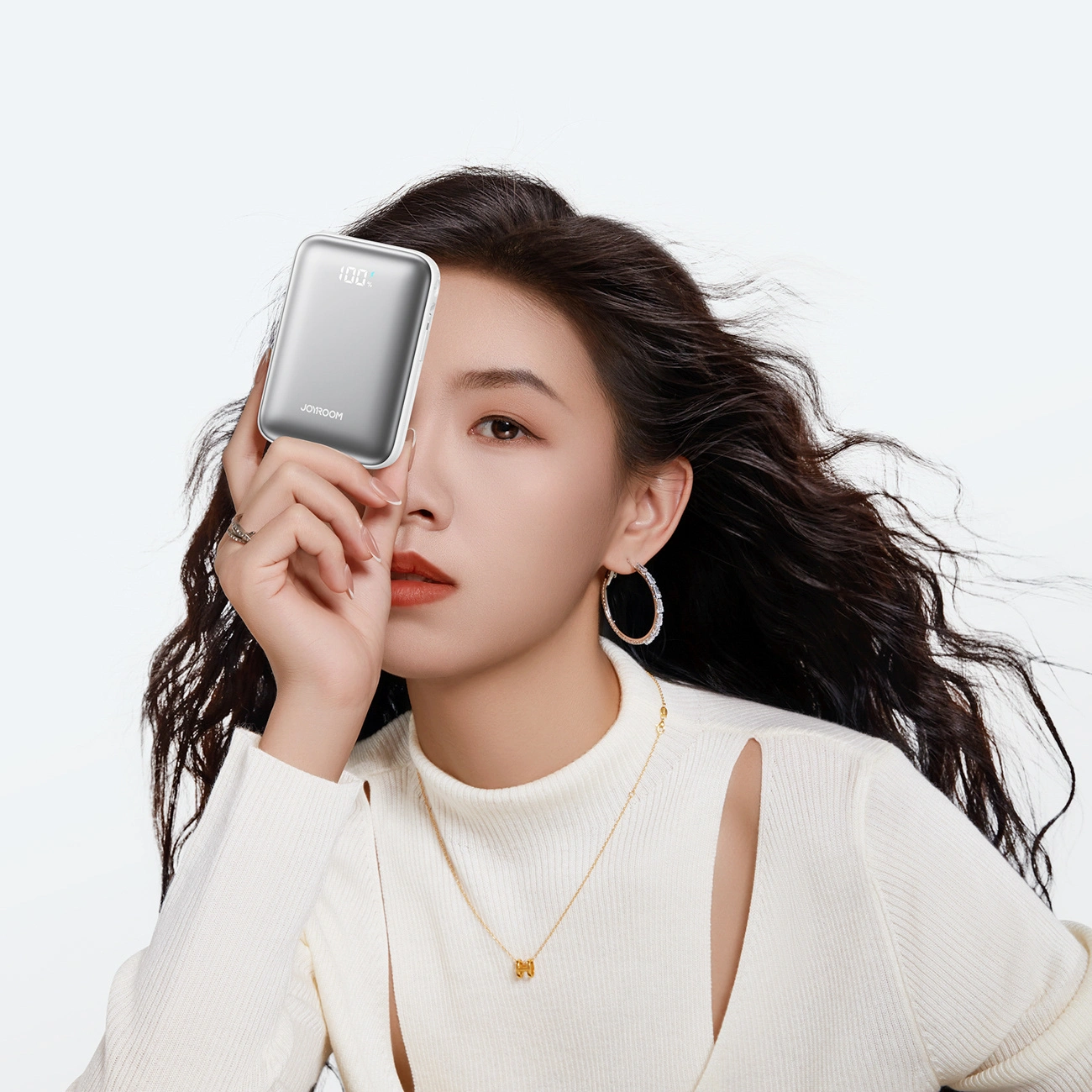 Vanjska baterija Joyroom JR-PBF29, 20000mAh, 22.5W, QC + PD, 1 x Lightning - 2 x USB-C, Bijela