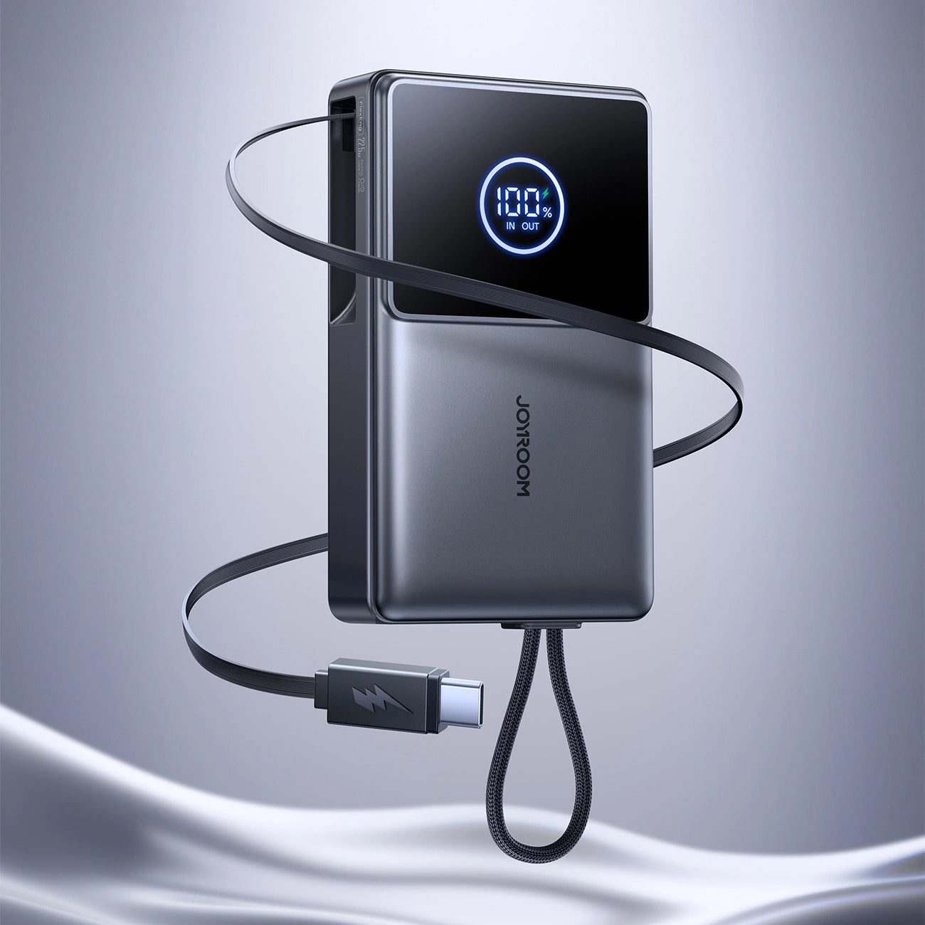 Vanjska baterija Joyroom JR-PR1, 10000mAh, 22.5W, PD, 2 x USB-C, Siva