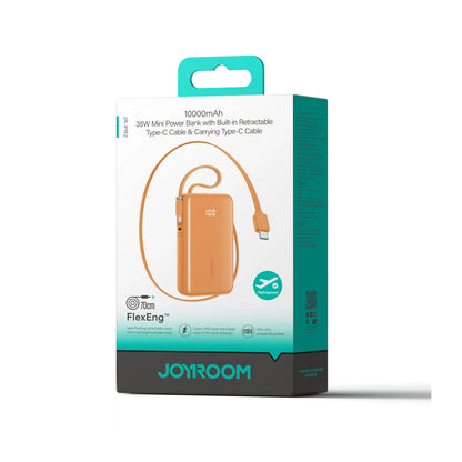 Vanjska baterija Joyroom JR-PR2, 10000mAh, 35W, PD, 3 x USB-C, Narančasta