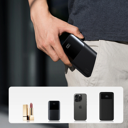 Vanjska baterija Joyroom JR-QP191, 10000mAh, 22.5W, QC + PD, 1 x USB-A - 2 x USB-C, Crna