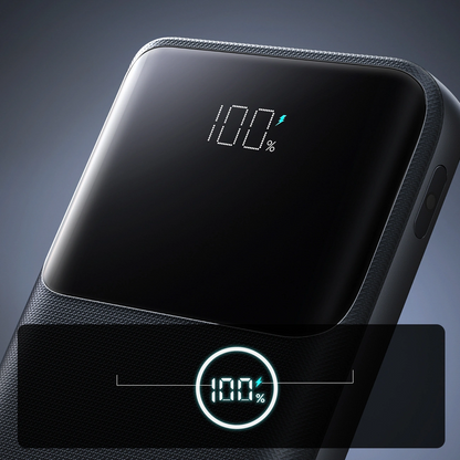 Vanjska baterija Joyroom JR-QP191, 10000mAh, 22.5W, QC + PD, 1 x USB-A - 2 x USB-C, Crna