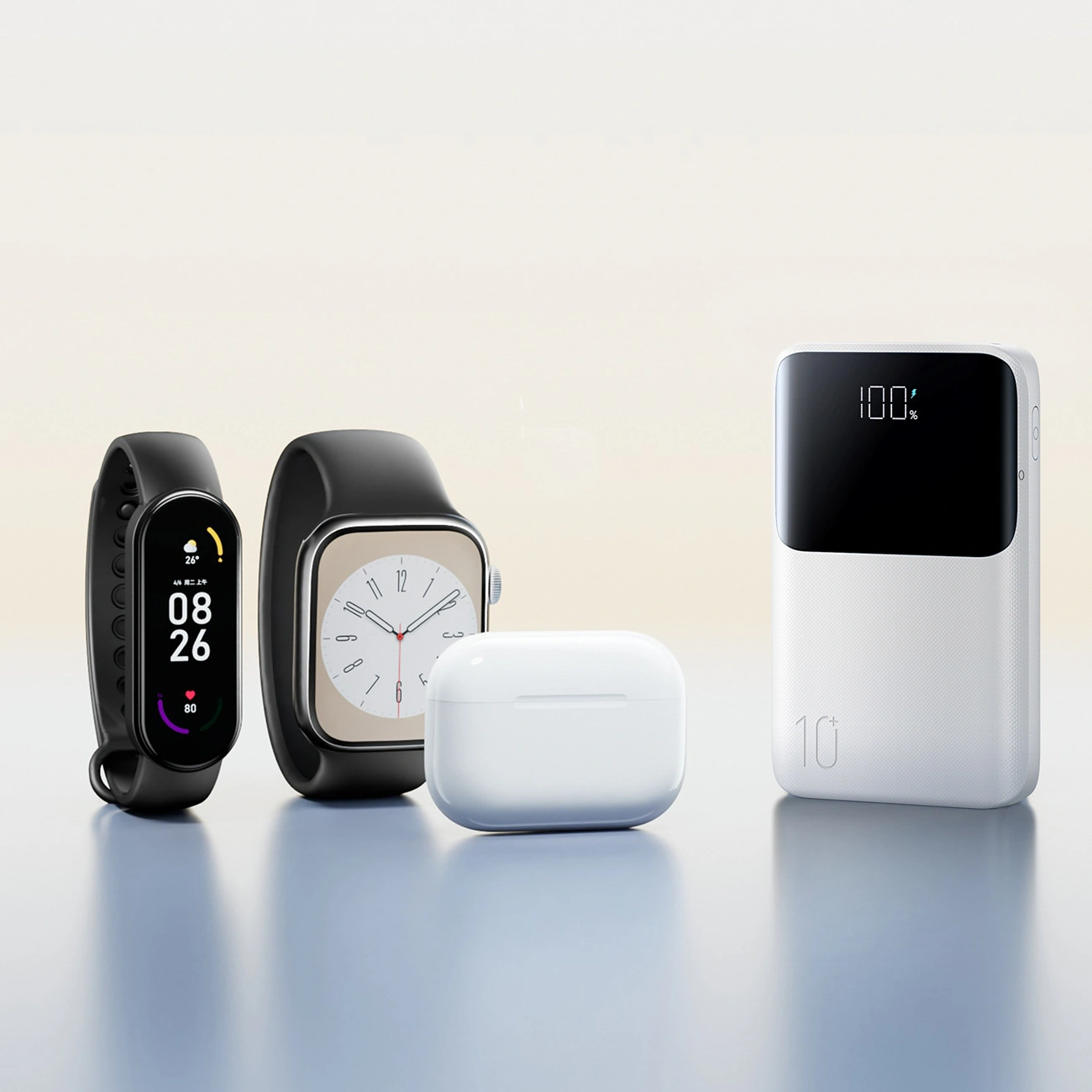 Vanjska baterija Joyroom JR-QP191, 10000mAh, 22.5W, QC + PD, 1 x USB-A - 2 x USB-C, Bijela