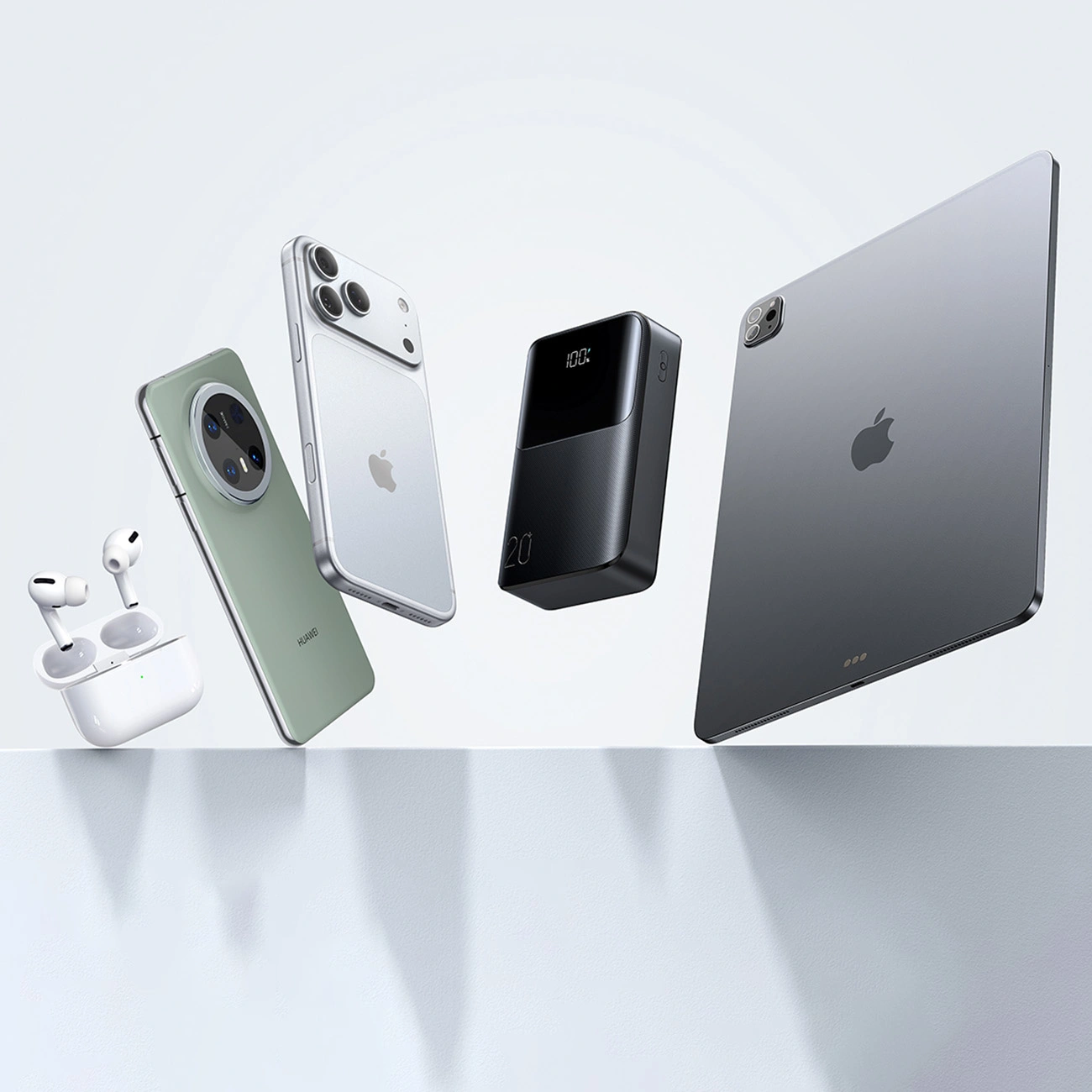 Vanjska baterija Joyroom JR-QP192, 20000mAh, 22.5W, QC + PD, 1 x USB-A - 2 x USB-C, Crna