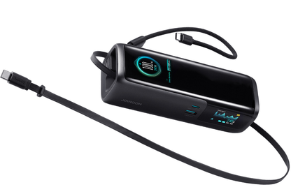 Vanjska baterija Joyroom PODIX PR70, 25000 mAh, 240 W, QC + PD, 1 x USB-A – 3 x USB-C, crna