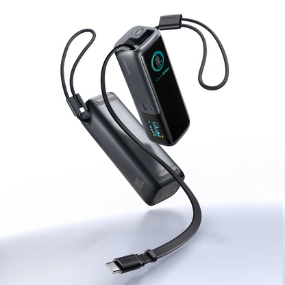 Vanjska baterija Joyroom PODIX PR70, 25000 mAh, 240 W, QC + PD, 1 x USB-A – 3 x USB-C, crna