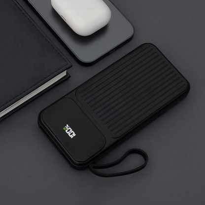 Vanjska baterija MaXlife MXPB-06, 10000mAh, 22.5W, QC + PD, 1 x Lightning - 2 x USB-A - 2 x USB-C, Crna