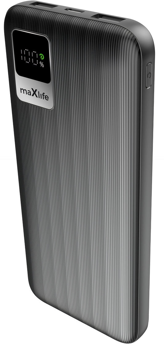 Vanjska baterija MaXlife MXPB-07, 10000mAh, 10W, 2 x USB-A, Crna