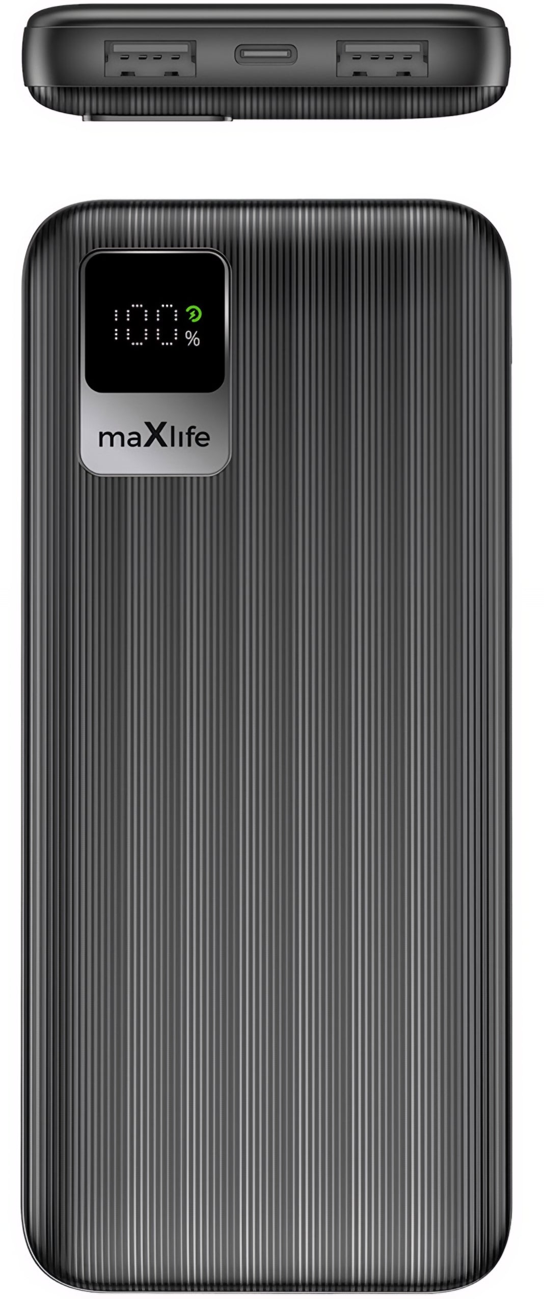 Vanjska baterija MaXlife MXPB-07, 10000mAh, 10W, 2 x USB-A, Crna