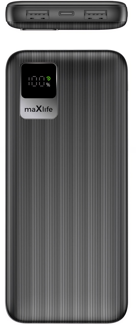 Vanjska baterija MaXlife MXPB-07, 10000mAh, 10W, 2 x USB-A, Crna
