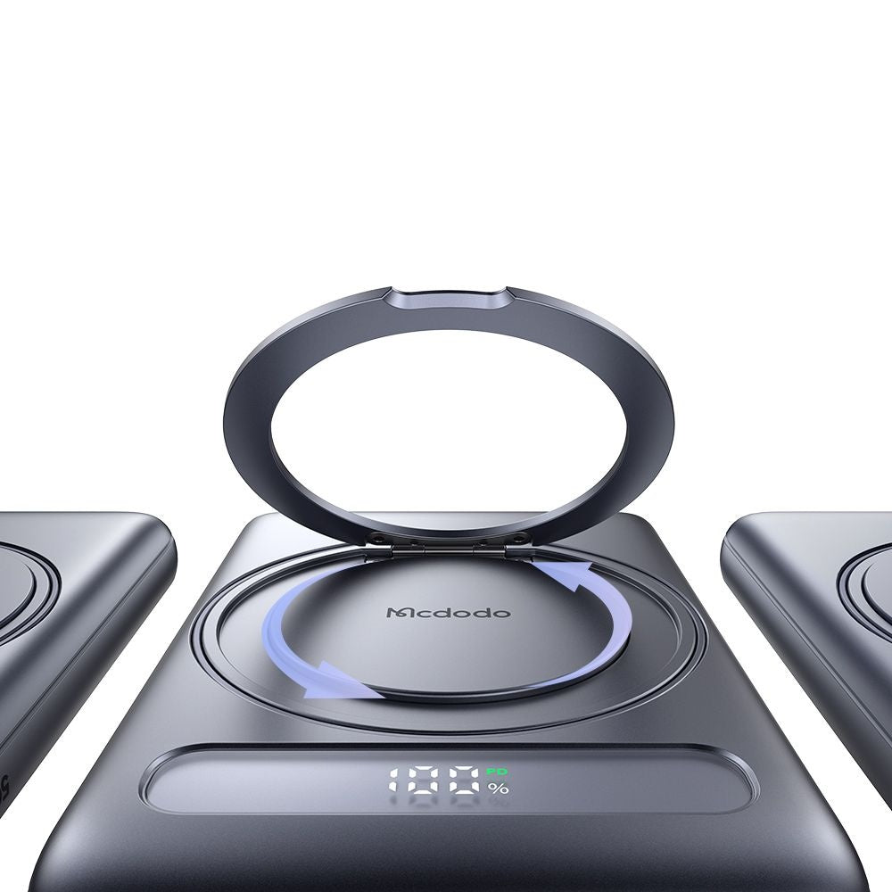 Vanjska bežična baterija McDodo MC-8361 Meta, 5000mAh, 20W, PD + FQI, 1 x QI - 1 x USB-C, Siva