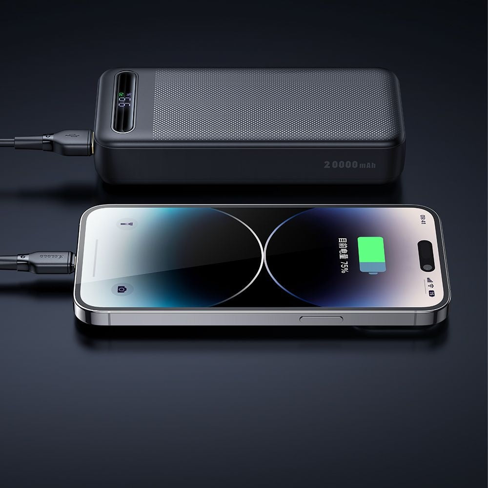 Vanjska baterija McDodo MC-3891 Star, 20000mAh, 22.5W, QC + PD, 2 x USB-A - 1 x USB-C, Crna