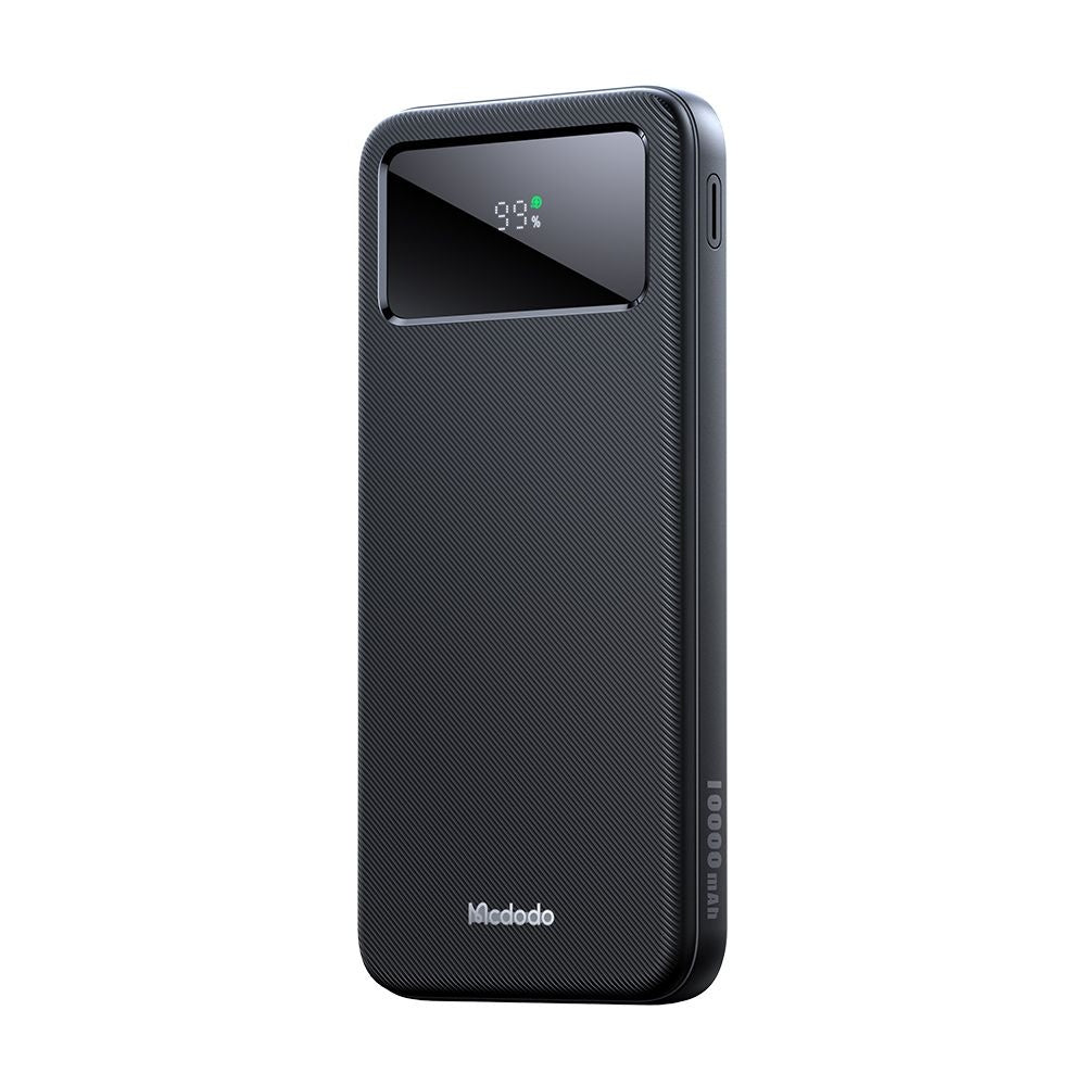 Vanjska baterija McDodo MC-4220, 10000mAh, 22.5W, QC + PD, 2 x USB-A - 1 x USB-C, Crna