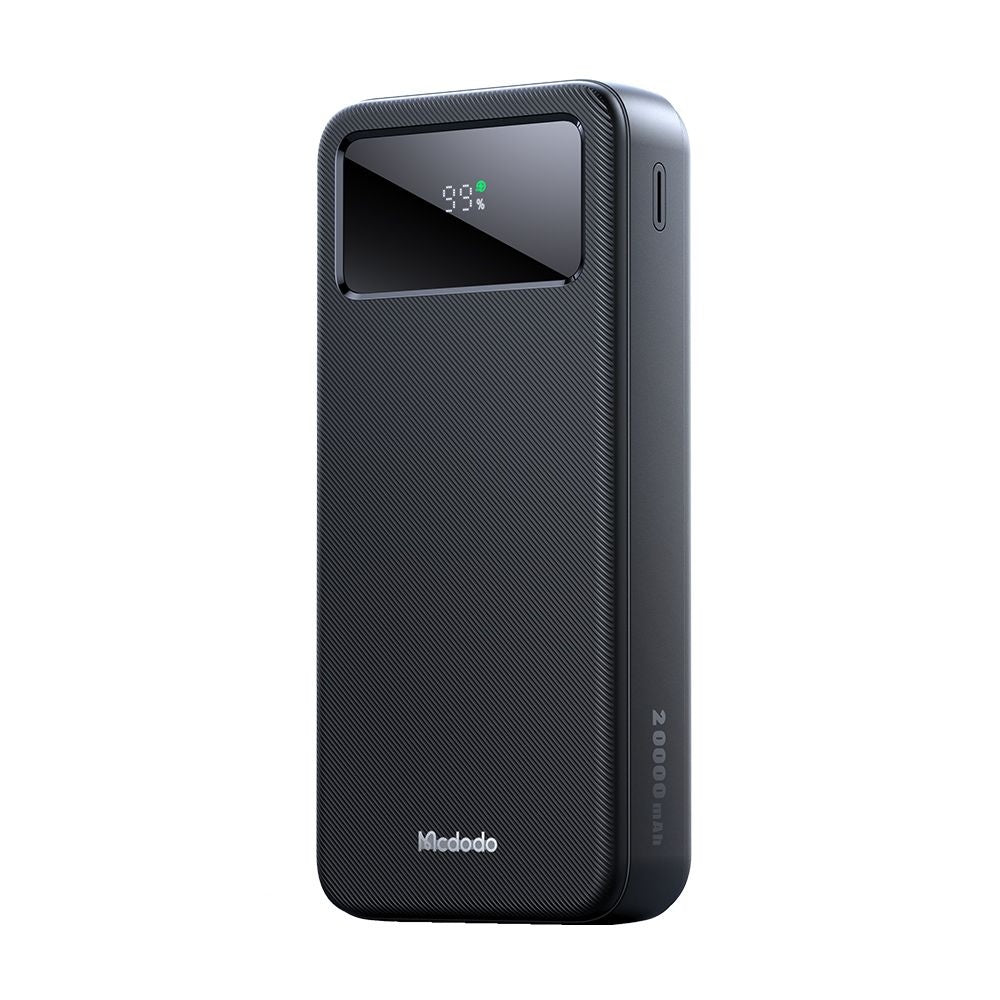 Vanjska baterija McDodo MC-4230, 20000mAh, 22.5W, QC + PD, 2 x USB-A - 1 x USB-C, Crna