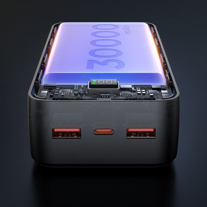 Vanjska baterija McDodo MC-4240, 30000mAh, 22.5W, QC + PD, 2 x USB-A - 1 x USB-C, Crna