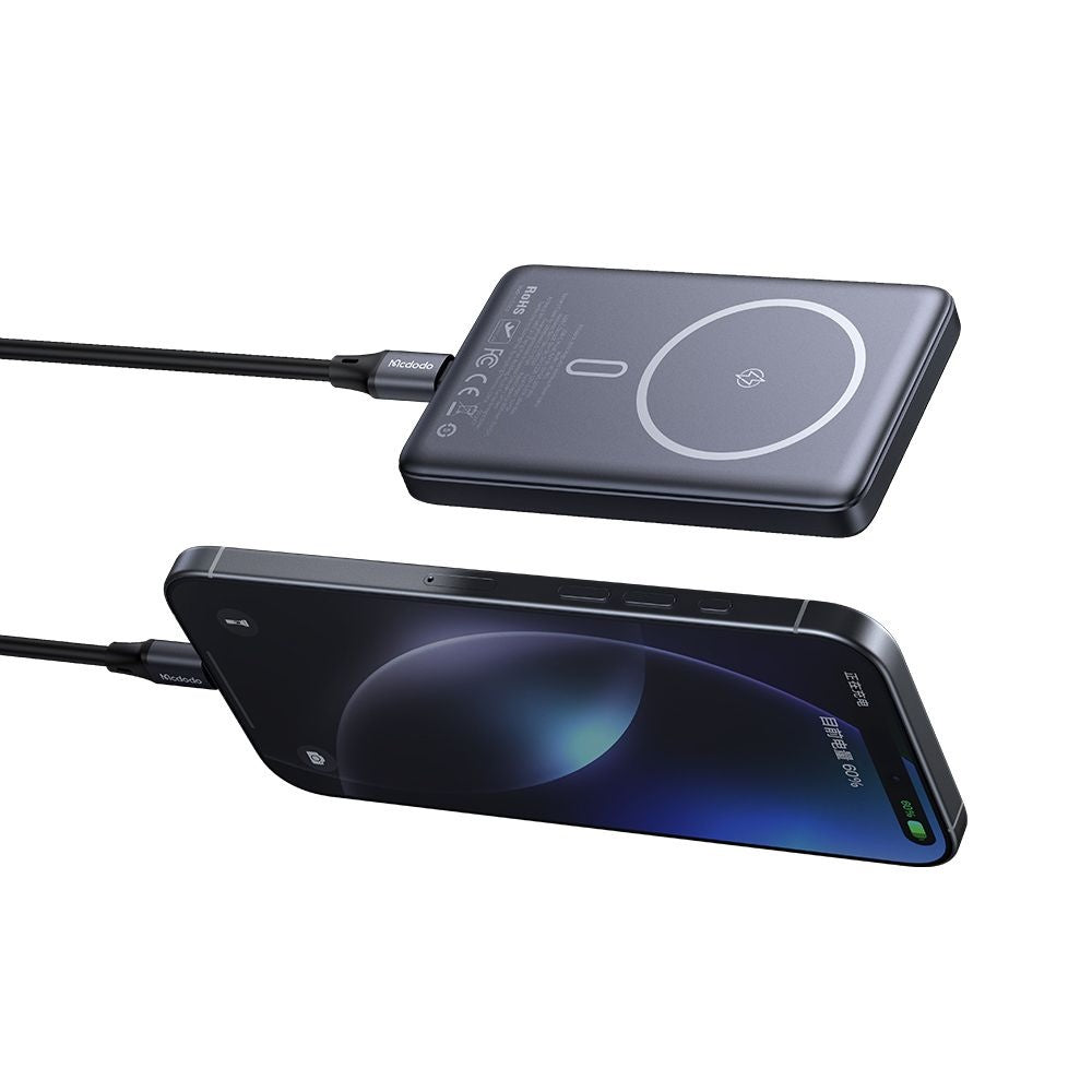 Vanjska baterija Wireless McDodo MC-4651 Meta, 10000mAh, 20W, PD + FQI, 1 x QI - 1 x USB-C, Crna