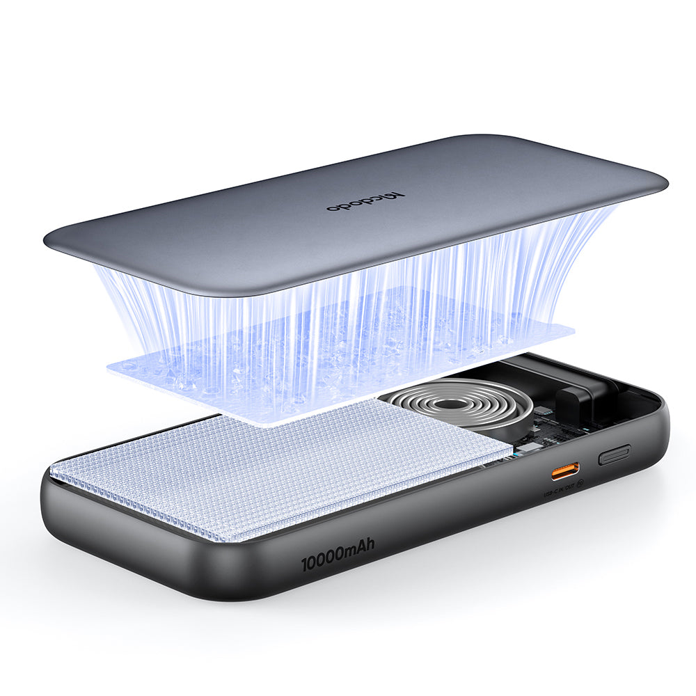 Vanjska baterija McDodo MC-5920 MetaFree, 10000mAh, 45W, PD, 2 x USB-C, Siva