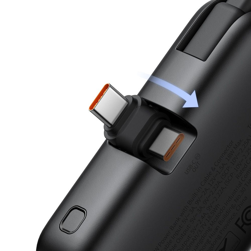 Vanjska baterija McDodo MC-7760 Freekit, 5000mAh, 22.5W, PD, 3 x USB-C, Crna