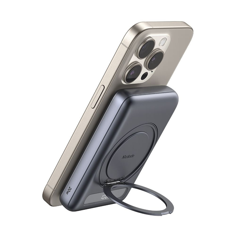 Vanjska baterija Wireless McDodo MC-8371 Meta, 10000mAh, 20W, PD + FQI, 1 x QI - 1 x USB-C, Siva