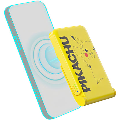 Bežična vanjska baterija OTL Pokemon Pikatchu, 5000mAh, 20W, PD + FQI, 1 x QI - 1 x USB-C, Žuta PK1191