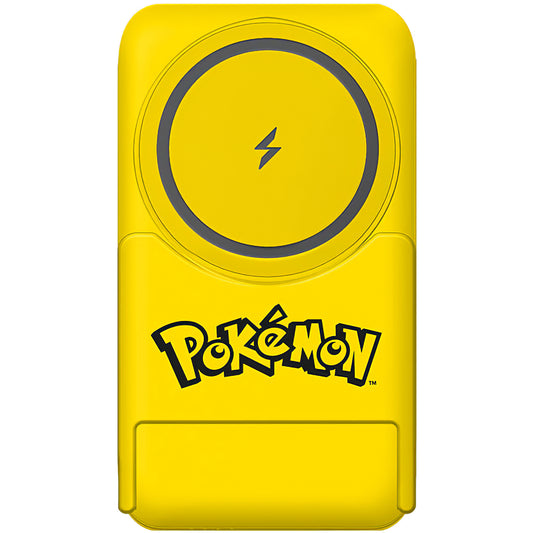 Bežična vanjska baterija OTL Pokemon Pikatchu, 5000mAh, 20W, PD + FQI, 1 x QI - 1 x USB-C, Žuta PK1191