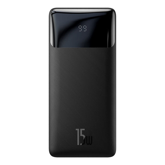 Vanjska baterija Baseus Bipow, 10000mAh, 15W, 1 x USB-C - 2 x USB-A, Crna PPBD050001