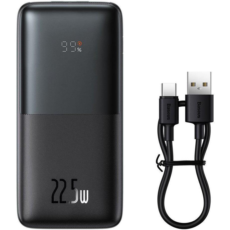 Vanjska baterija Baseus Bipow Pro, 10000mAh, 22.5W, QC + PD, crna PPBD040001