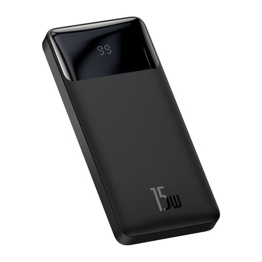Vanjska baterija Baseus Bipow, 10000mAh, 15W, 1 x USB-C - 2 x USB-A, Crna PPBD050001