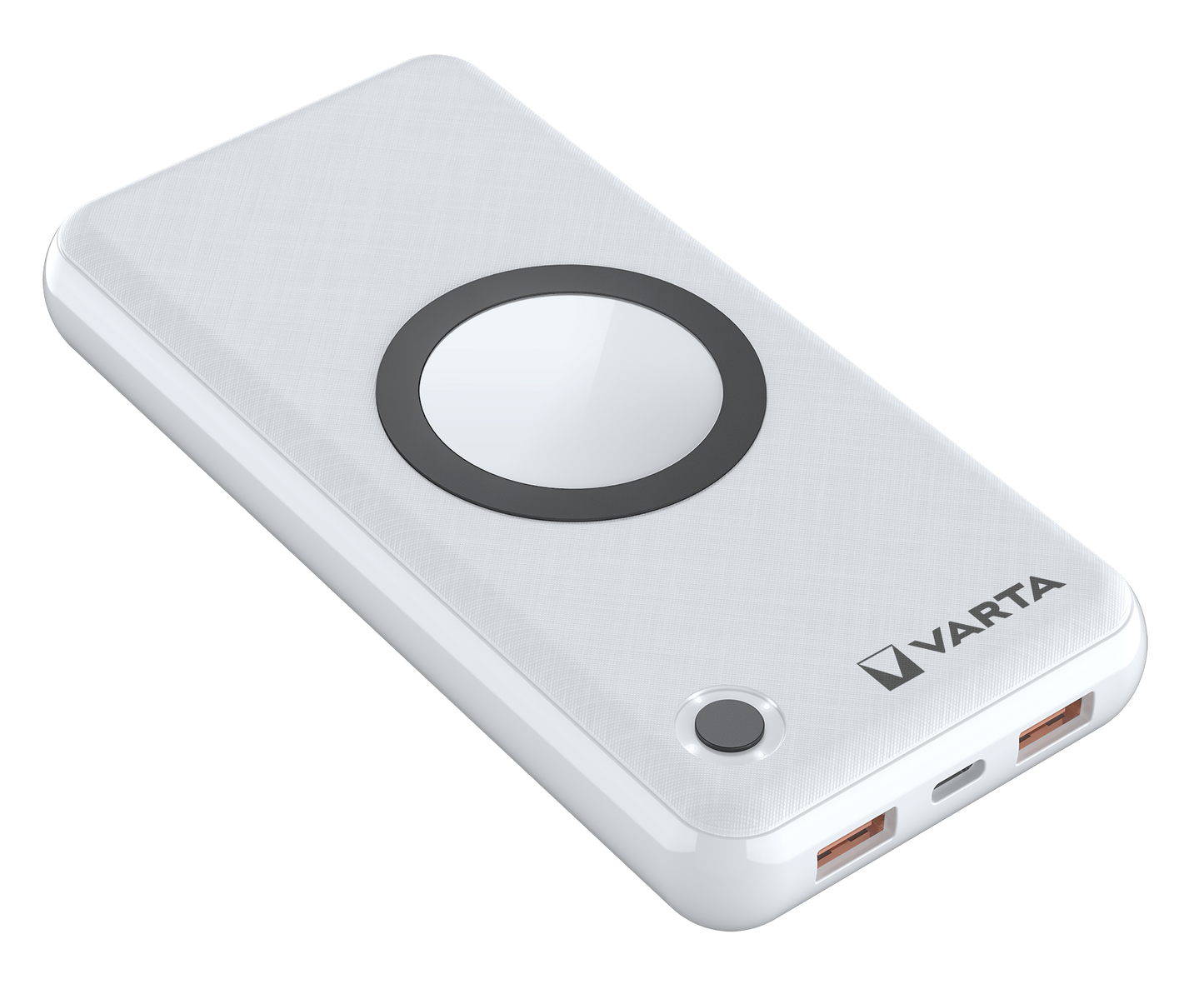 Vanjska bežična baterija Varta Energy, 20000mAh, 18W, QC + PD + FQI, 1 x QI - 1 x USB-C - 2 x USB-A, Bijela
