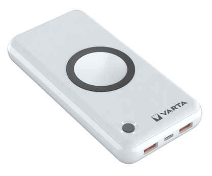 Vanjska bežična baterija Varta Energy, 20000mAh, 18W, QC + PD + FQI, 1 x QI - 1 x USB-C - 2 x USB-A, Bijela