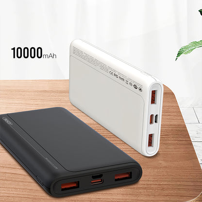 Vanjska baterija XO Design PR127, 20000mAh, 22.5W, QC + PD, 1 x USB-C - 2 x USB-A, Crna