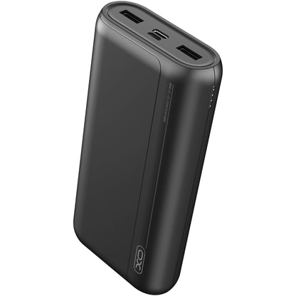 Vanjska baterija XO Design PR127, 20000mAh, 22.5W, QC + PD, 1 x USB-C - 2 x USB-A, Crna