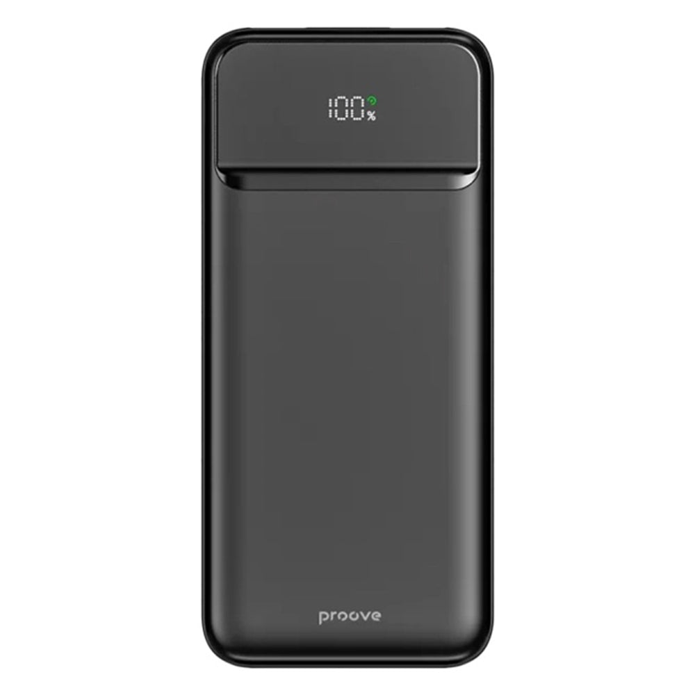 Vanjska baterija Proove Illuminator 2, 10000mAh, 22.5W, QC + PD, 2 x USB-A - 1 x USB-C, Crna PBIP10212201