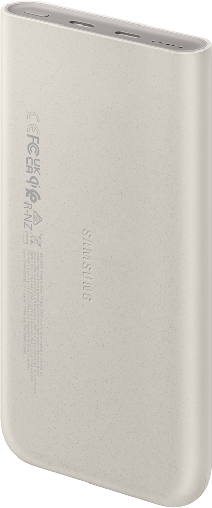 Vanjska baterija Wireless Samsung, 10000mAh, 25W, PD + FQI, 1 x QI - 2 x USB-C, Bež EB-U2510XUEGEU