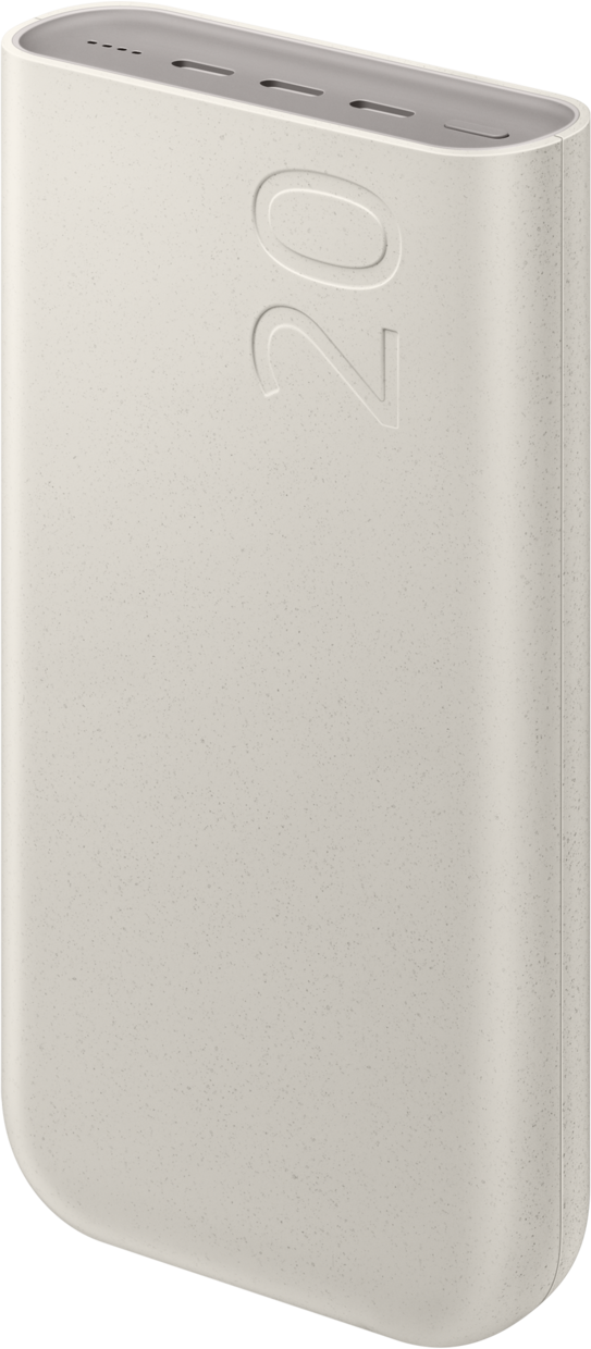 Vanjska baterija Samsung, 20000mAh, 45W, PD, 3 x USB-C, Bež EB-P4520XUEGEU