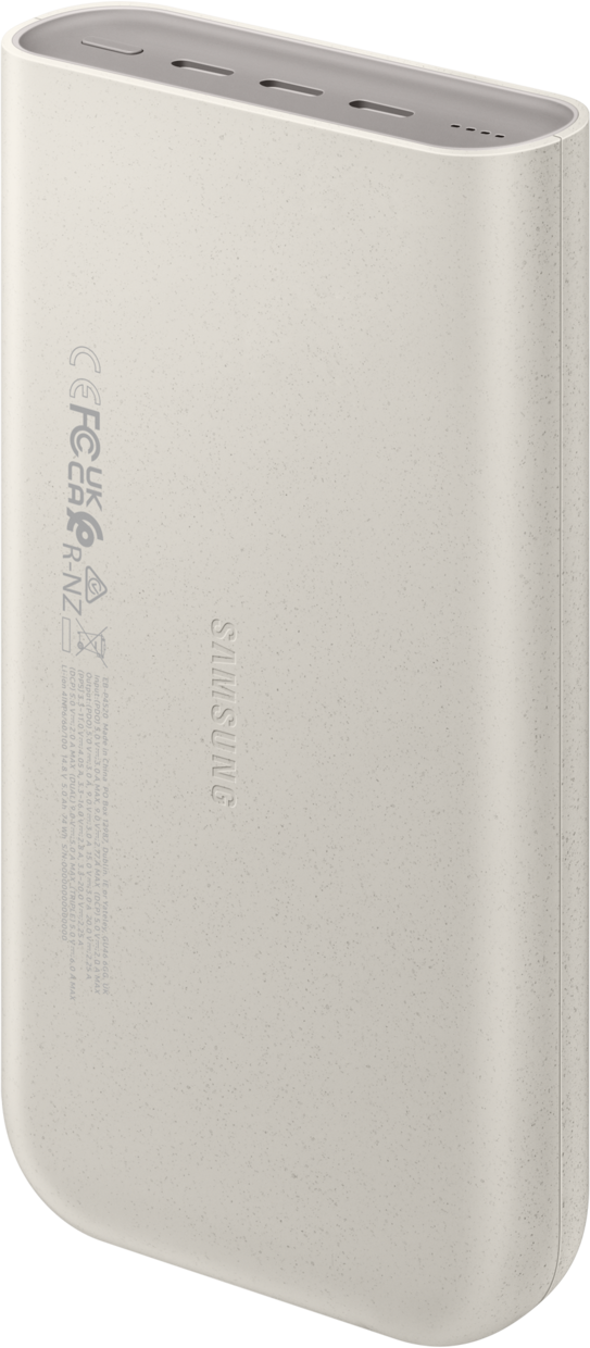 Vanjska baterija Samsung, 20000mAh, 45W, PD, 3 x USB-C, Bež EB-P4520XUEGEU
