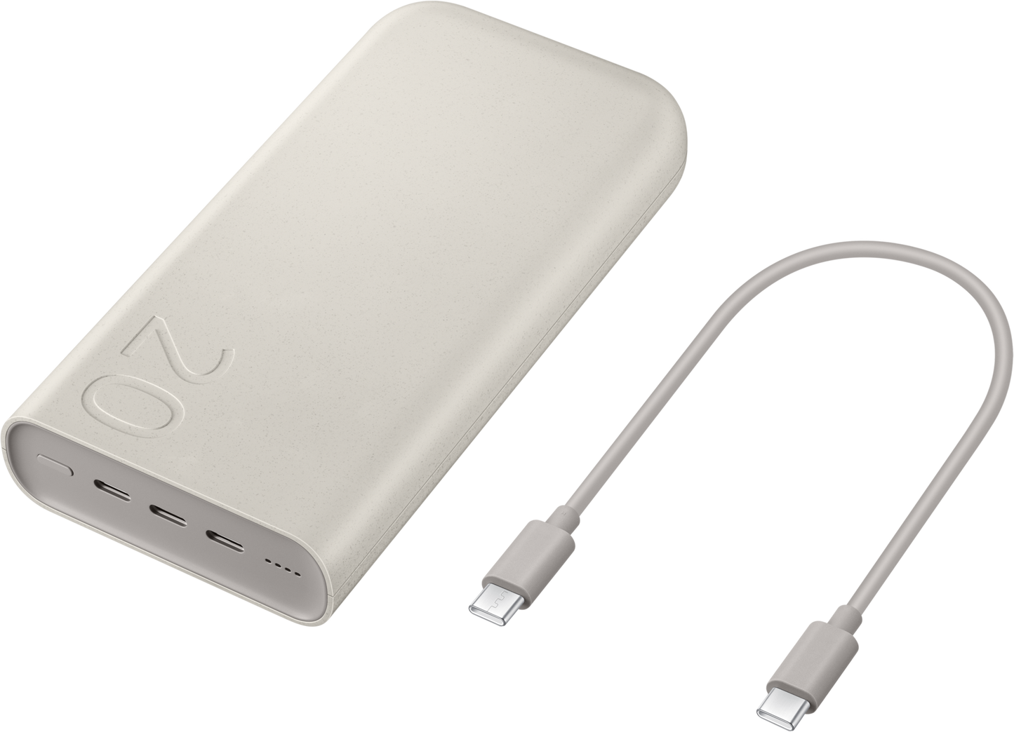 Vanjska baterija Samsung, 20000mAh, 45W, PD, 3 x USB-C, Bež EB-P4520XUEGEU