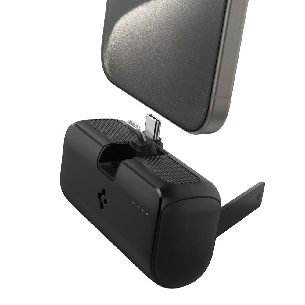 Vanjska baterija Spigen, 5000mAh, 22.5W, PD, 1 x USB-C, Crna