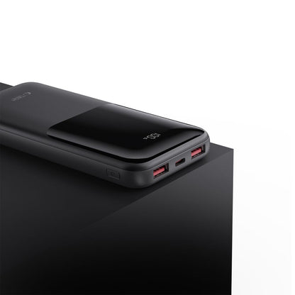 Vanjska baterija Tech-Protect PB01, 10000mAh, 22.5W, QC + PD, 1 x USB-C - 2 x USB-A, Crna