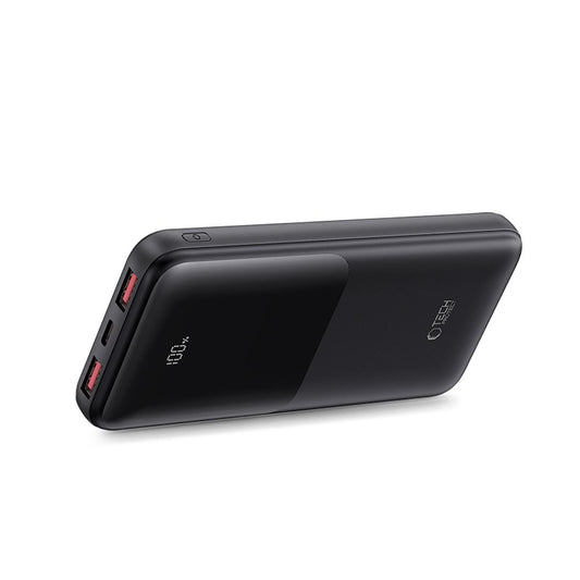 Baterie Externa Tech-Protect PB01, 10000mAh, 22.5W, QC + PD, 1 x USB-C - 2 x USB-A, Neagra