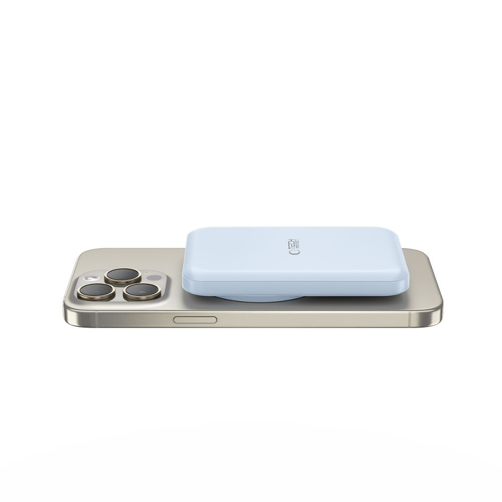 Vanjska baterija Wireless Tech-Protect PB10 LifeMag, 5000mAh, 15W, PD + FQI, 1 x QI - 1 x USB-C, Plava