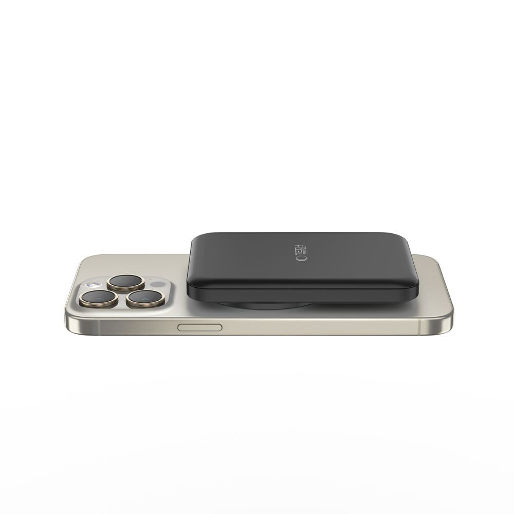 Vanjska baterija Wireless Tech-Protect PB10 LifeMag, 5000mAh, 15W, PD + FQI, 1 x QI - 1 x USB-C, Crna