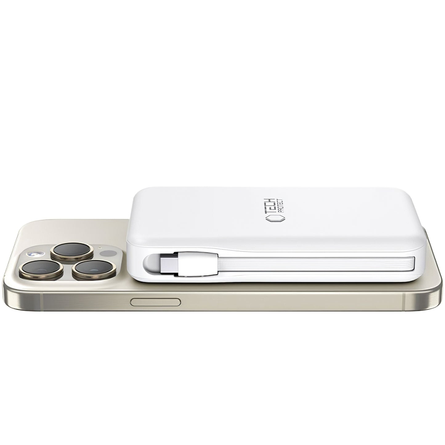 Vanjska baterija Wireless Tech-Protect PB31 LifeMag, 10000mAh, 15W, FQI, 1 x Lightning - 1 x QI - 1 x USB-A - 1 x USB-C, Bijela