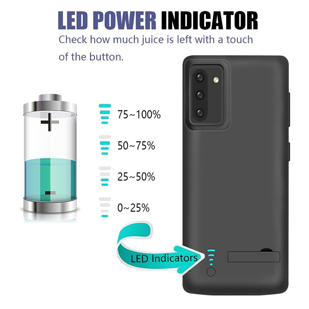Vanjska baterija tipa futrola Techsuit Power Pro Battery za Samsung Galaxy Note 10 5G N971 / Note10 N970, 5000mAh, crna