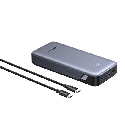 Vanjska baterija UGREEN Nexode PB532 (55989B), 20000mAh, 30W, QC + PD, 1 x USB-A - 2 x USB-C, Siva