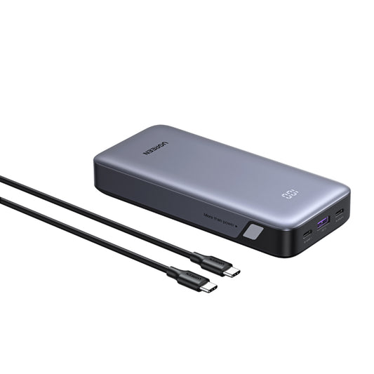 Vanjska baterija UGREEN Nexode PB532 (55989B), 20000mAh, 30W, QC + PD, 1 x USB-A - 2 x USB-C, Siva