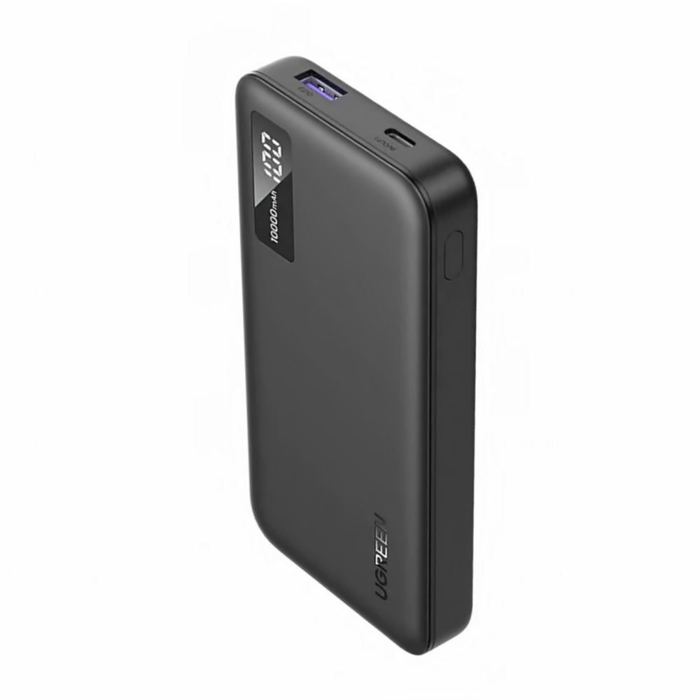 Vanjska baterija UGREEN PB311, 10000mAh, 22.5W, QC + PD, 1 x USB-C - 2 x USB-A, Crna