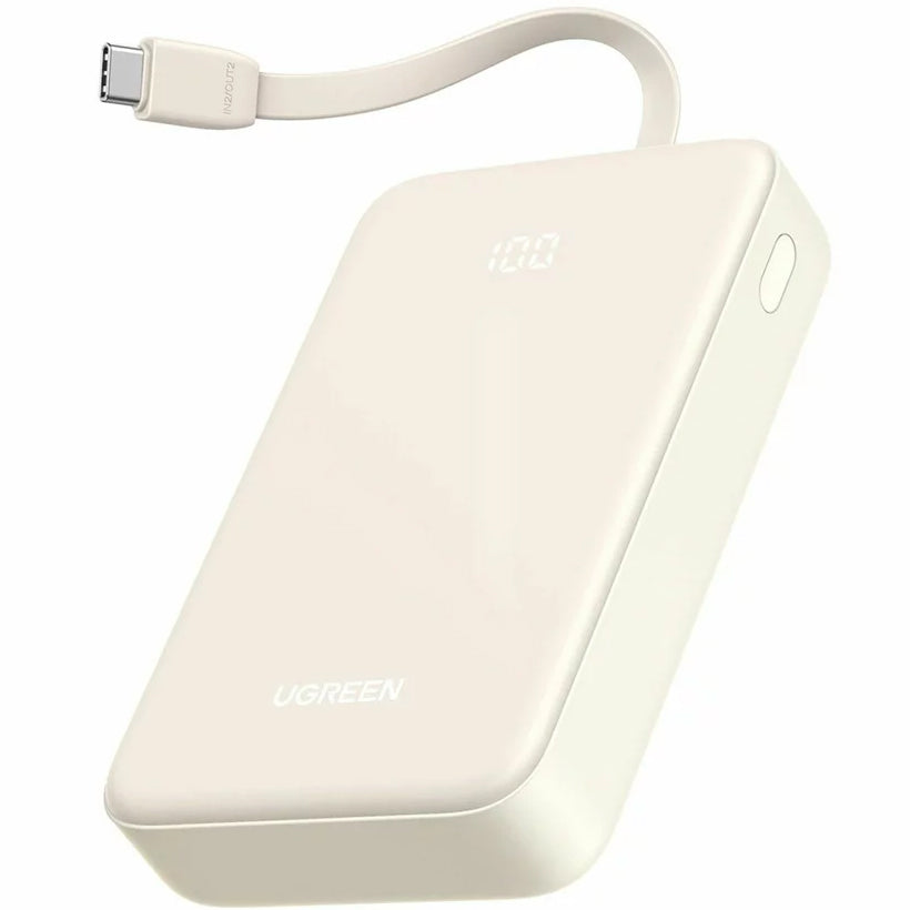 Vanjska baterija UGREEN PB505, 20000mAh, 22.5W, QC + PD, 1 x USB-A - 2 x USB-C, Bež