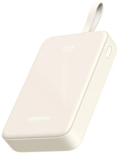 Vanjska baterija UGREEN PB521, 20000mAh, 30W, QC + PD, 1 x USB-A - 2 x USB-C, Bijela